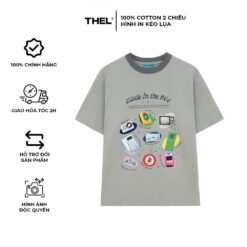 Áo thun THE L STUDIOS phối viền in hình Retro